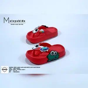 Sandal Jepit Anak Laki Laki Bahan Karet Full Anti Slip Karakter crocodile Terbaru Karakter Lucu Fashion