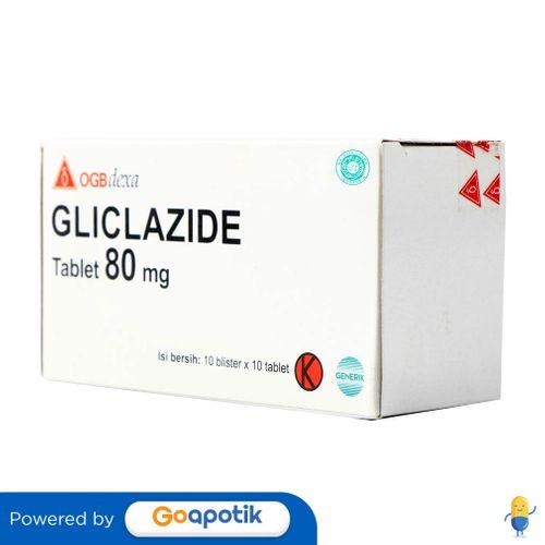 GLICLAZIDE OGB DEXA MEDICA 80 MG BOX 100 TABLET