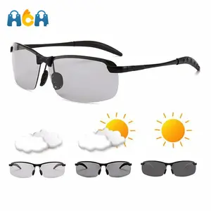 HCH Kacamata Polarized Pria Photocromic Polaris Siang Malam Anti Silau / Kacamata Pria Anti Silau