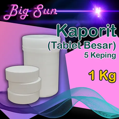 KAPORIT TABLET BESAR 90% - 1 KG Kaporit Besar Perawatan Air Kolam Renang