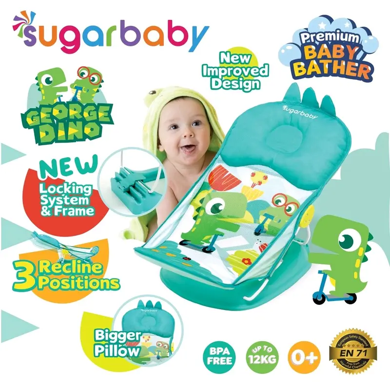 SugarBaby Fun Color/Classic Series Baby Bather dudukan mandi alas mandi bayi kursi jemur kursi duduk 3