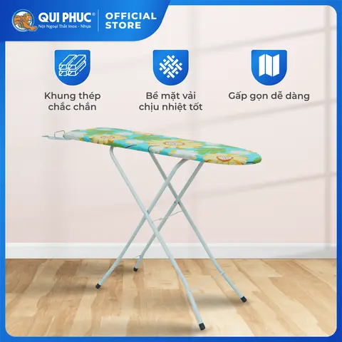Bàn ủi thường QUI PHÚC - bàn ủi gấp gọn, khung sắt sơn tĩnh điện cứng cáp