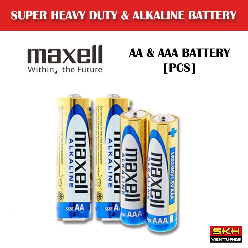 Maxell Alkaline AA & AAA Battery (2Pcs) - Original Maxell/High Capacity