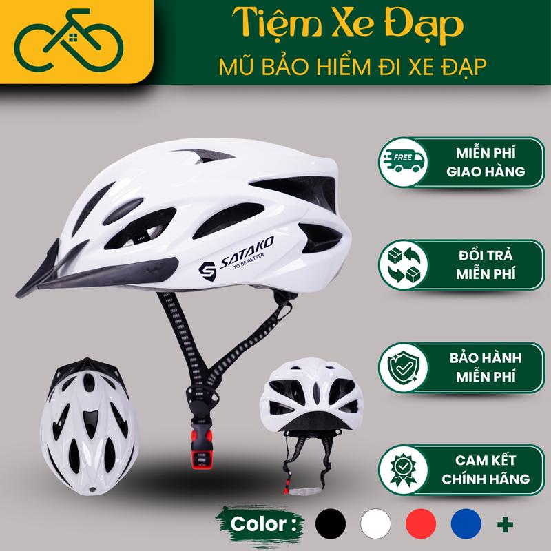 Mũ Nón Bảo Hiểm Xe Đạp DTFLY,SATAKO Sport Chống Sốc 3 Lớp Cao Cấp Khoá Điều Chỉnh Phù Hợp Chu Vi Đầu 50-65cm