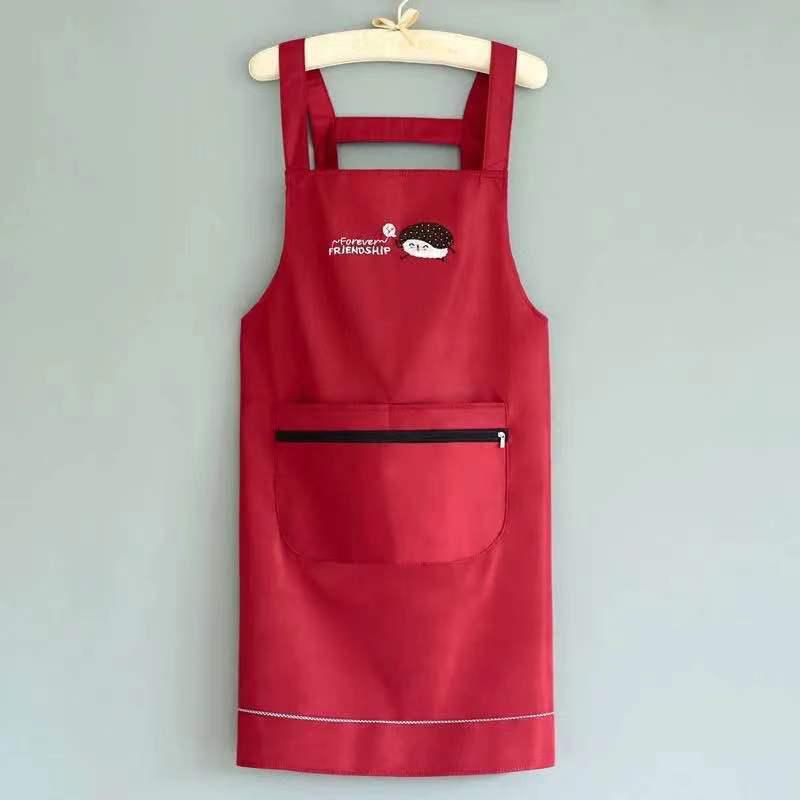 Product Introduction of Tạp Dề Làm Việc Sành Điệu, Không Thấm Nước, Có Túi Khóa Kéo, Vải Không Thấm Nước, Để Nấu Ăn 10