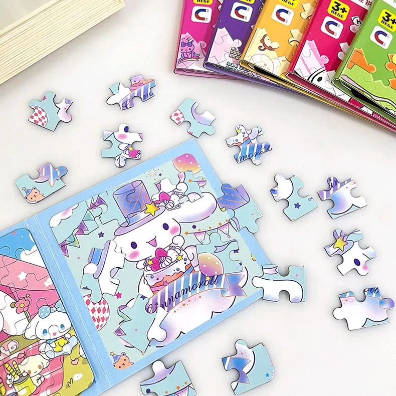 Mainan Buku Puzzle Magnetik Edisi Sanrio - 50 Keping