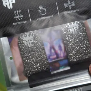 (Sarung Jempol AP King V2 X BSK Pian) Aksesoris Gaming Anti Keringat, Logo Reflectif Hologram & Licin Banget Untuk Game Free Fire & Mobile Legends By Andra ST