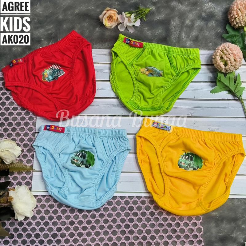 Grosir CD/Celana Dalam Anak Cowo Agree Kids AK020 Katun 0