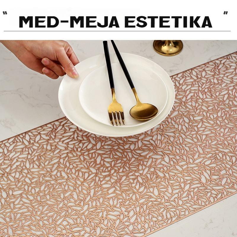 "Taplak Meja Tamu Besar dengan Insulasi Anti Panas dan Tahan Air, Bendera PVC Tikar Barat Kualitas Tinggi"