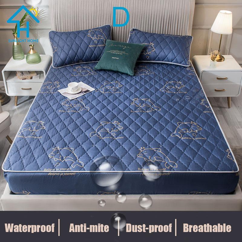 Product Introduction of SUNLIGHT HOME 100% Waterproof Bedsheet,Multi Patterned Bed Sheet,Breathable Fitted Sheet,Comfortable Mattress Cover(No Pillow Case) 19