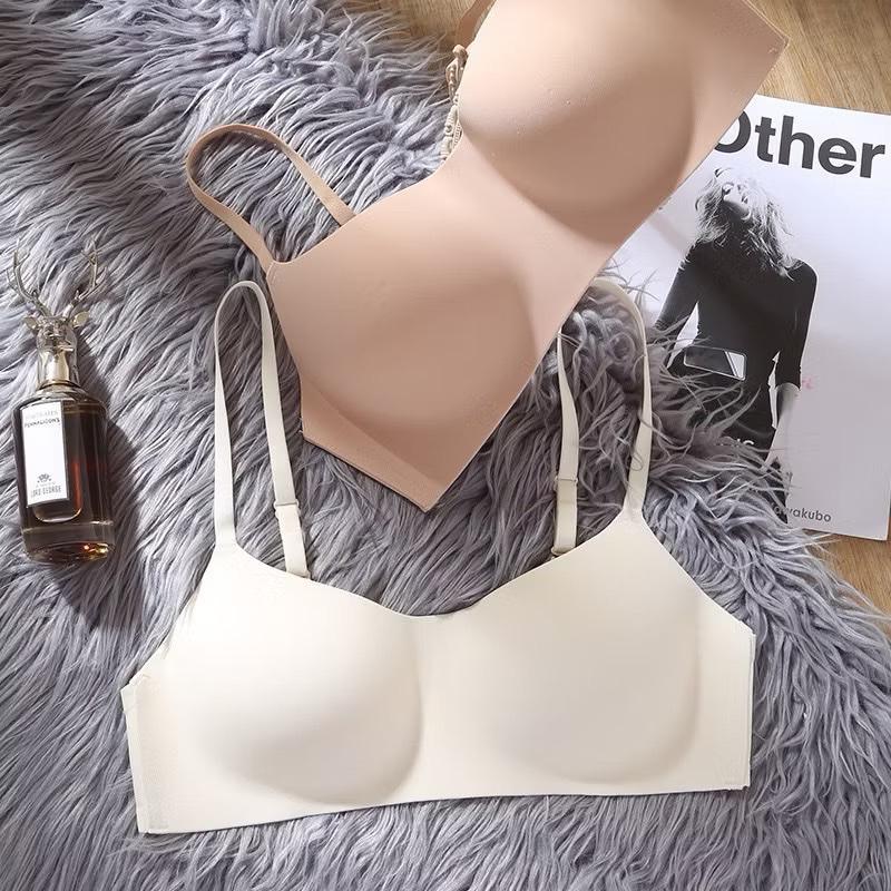 AS361 Hàng Đẹp COMBO Áo Lót Nữ Đệm Mỏng 0.5cm Bra Su Đúc Không Gọng Không Viền Ôm Body Kem Voi Voan