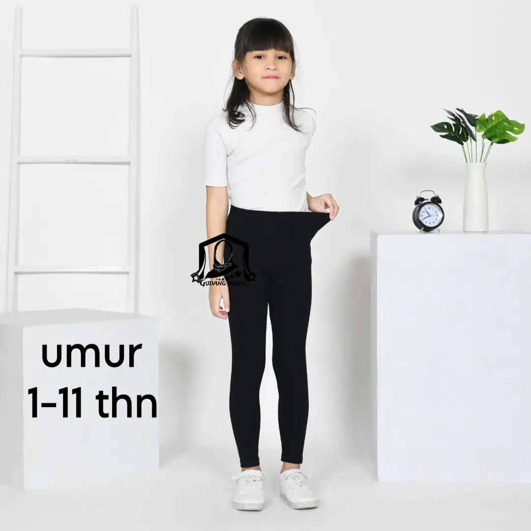 Legging Anak Polos Basic Slim-fitting dengan Bahan SPANDEK RAYON PREMIUM - Fashion