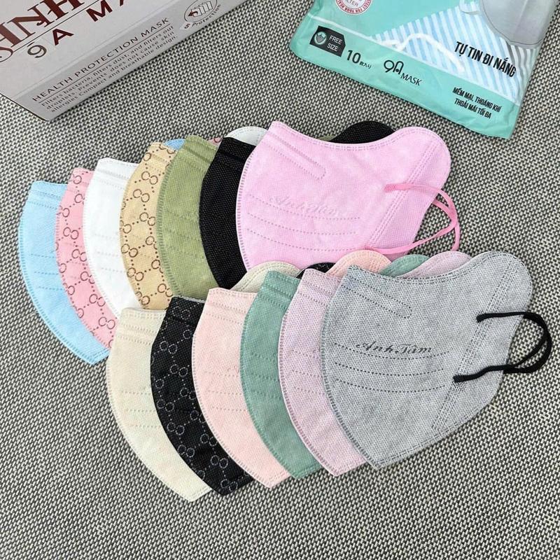 50 - 200 khẩu trang 9A ANH TÂM mẫu mới thời trang kháng khuẩn chống nắng gò má 5 lớp ngăn ngừa UV Nam Phụ Kiện
