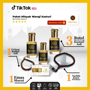 [KHUSUS LIVE] Minyak Wangi Kasturi Asli Parfum Sholat Roll On Non Alkohol Asli Arab Saudi Kasturi Kijang Murni Tanpa Campuran - Sultan Kasturi