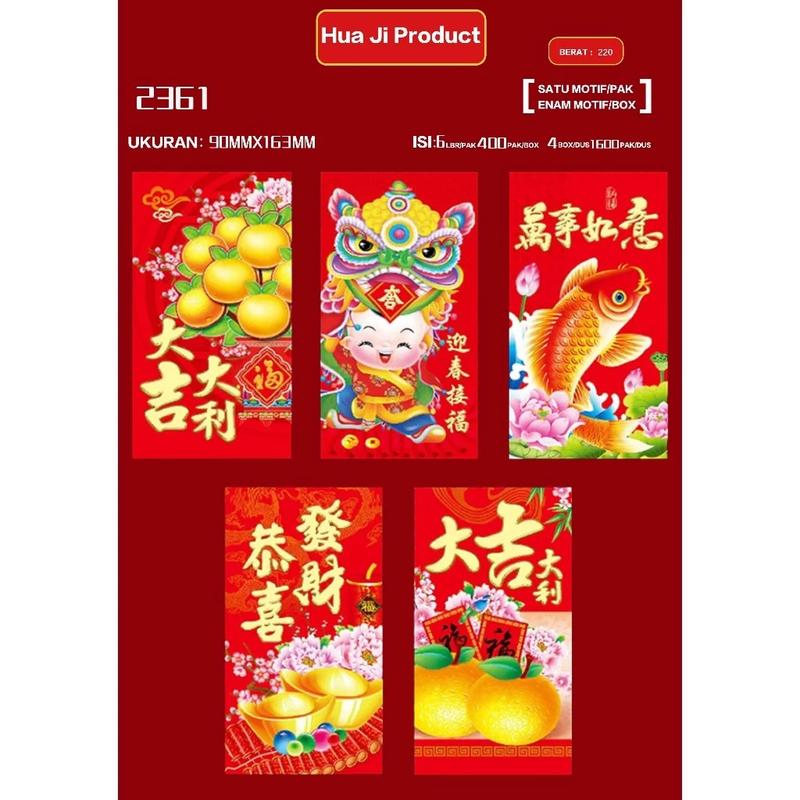 Angpao Sincia Premium Angpau Amplop Merah Imlek Chinese New Year Ampao Umum Ampau Pakai Harian 1
