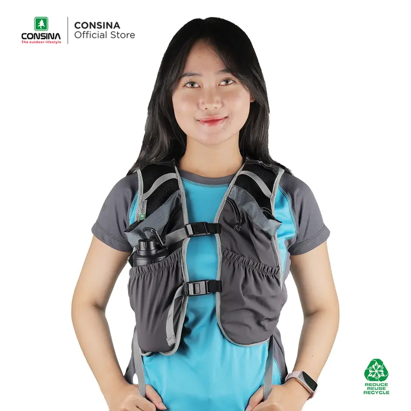 Consina Cadence Running Vest Hydropack Water Blader Outdoor  Gunung Trail Running Hiking | Rompi Lari 3