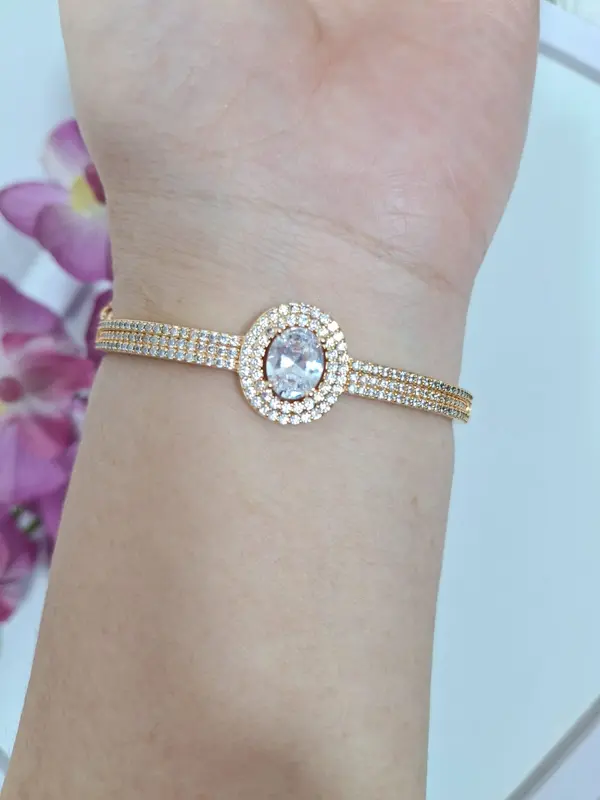 Gelang Bangle Xuping Full Mata Motif Premium 1