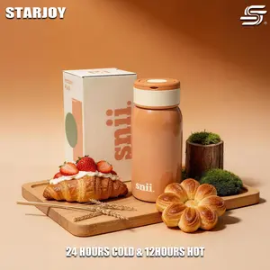 STARJOY (15oz/450ml) Tumbler Vakum Tahan Panas dengan Tutup, Cangkir Kopi Stainless Steel 316, Barang Dagangan Lucu sebagai Hadiah