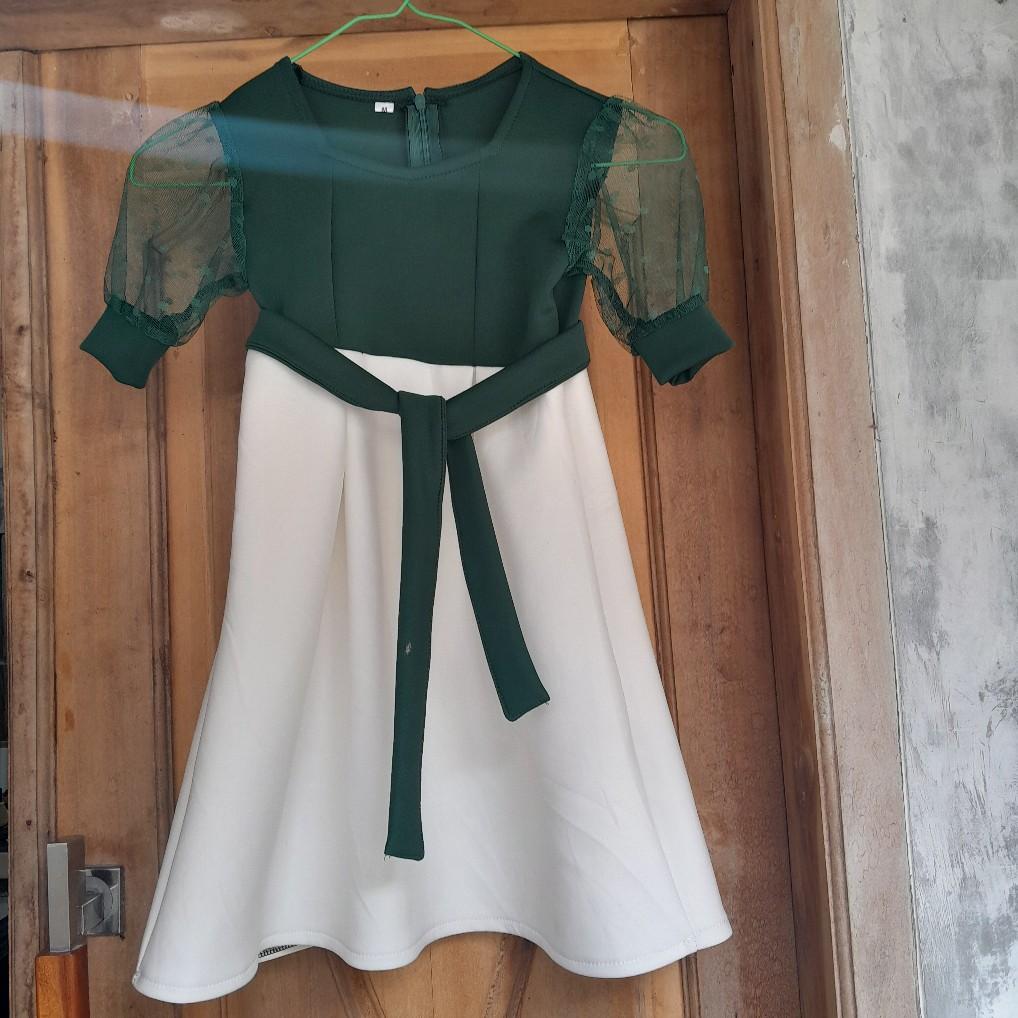 Dress natalie usia 13 -15 tahun scuba premium Fashion