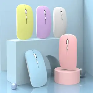 Mouse Bluetooth Nirkabel Z30 dengan Penerima USB 2.4G Portabel Isi Ulang untuk iPad, Tablet, Laptop, Apple Mac, dan Ponsel