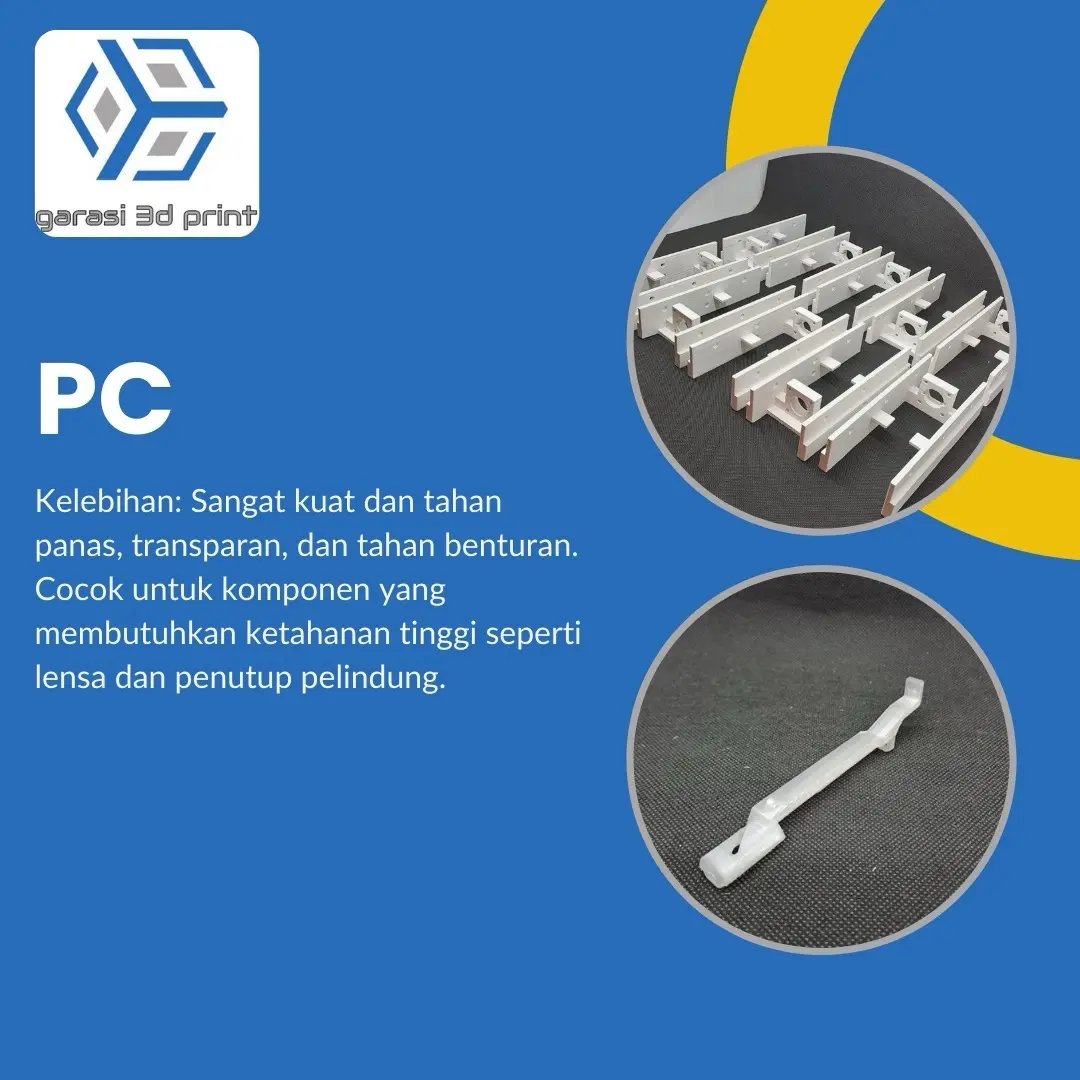 Garasi 3D Print - Jasa 3D Print Bahan PC