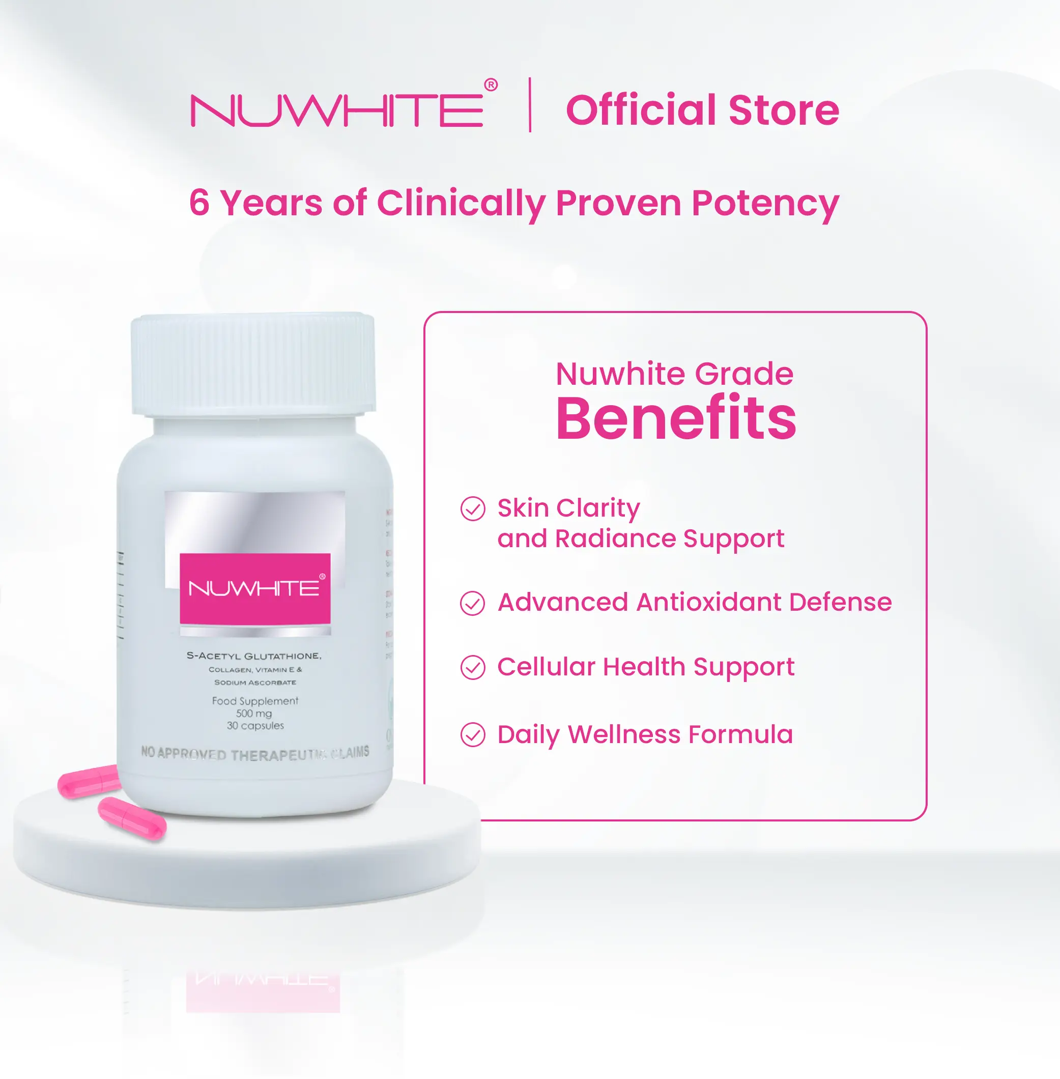 is nuwhite glutathione fda approved Nuwhite C Plus Whitening Vitamin C Nuwhite 1 Bottle main image 1