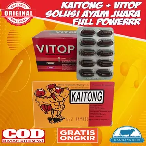 Paket Kompit Kaitong Dan Vitop Vitamin Untuk Ayam Original Thailand