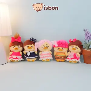 ISTANA BONEKA Gantungan Kunci Bebek Mungil Sad GIRL Duck Lucu Mainan Anak Lirik Mata Gift Ulang Tahun Cowok Cewek Key Tas Kecil