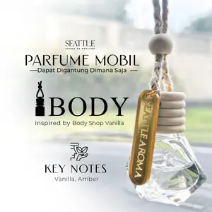 Botol Kaca Parfum Mobil dan Pengharum Ruangan | Botol Parfum Mini | Pengharum Mobil Gantung Anti Mual |Pewangi Parfum Mobil Tahan Lama