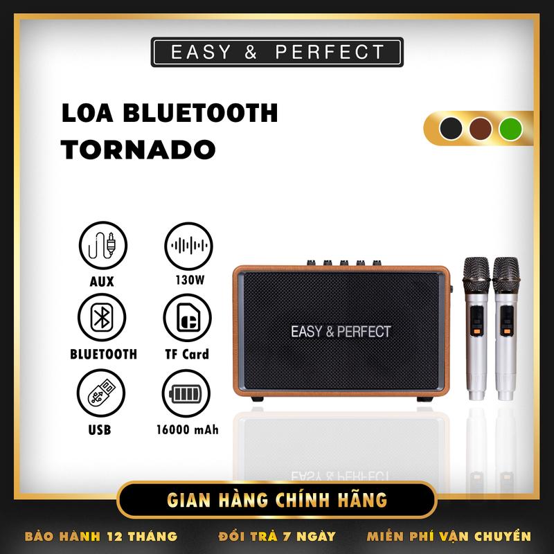   E&P  Loa karaoke Bluetooth EP-TORNADO 130W | Chip Shanjing | Pin 16000mAh | Kết Nối 5.3 | Âm Thanh Cực Mạnh | Bảo Hành 12 Tháng 