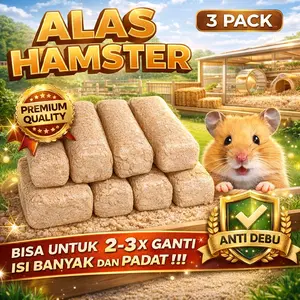 SERBUK KAYU HAMSTER 3 PACK Alas Hamster Serbuk Kayu 3 Pack Jumbo 300g Premium Quality Anti Debu Nyaman untuk Hamster dan Burung Kecil
