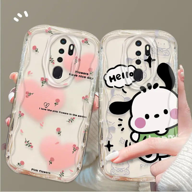 Cocok untuk OPPO A9 2020 A5 2020 CPH1931 CPH1959 CPH1933 Kotak pelindung ponsel Gaya gadis sederhana dan imut Bahan TPU silikon tahan guncangan cangkang lunak Anti-jatuh Cakupan penuh kamera ponsel transparan Kartun Casing