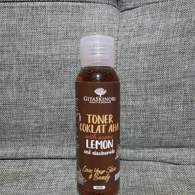 BUNDLING 3 PCS 100ML TONER KELUPAS BPOM TONER COKLAT AHA LEMON ORIGINAL GITASKINORI TONER FLEK  Mencerahkan Kotoran Perawatan Wajah extra badan jerawat 7