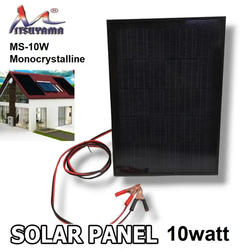 SOLAR PANEL ms 10w/ 10wp POLY CRYSTALLINE SOLAR CELL PANEL SURYA 10 WATT 0