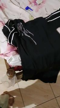 Product Review of Azkya Dress  Gamis Cringkle Airflow mix Swarosky premium Wanita Muslim Kain Crinkle Flowy Nyaman Panjang Wudhu Lebaran Simple from r**i 0