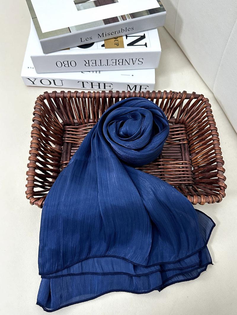 Product Introduction of #CL62  Shiny Mesh chiffon hijab, jana,watercolor,hijab, Muslim Headscarf Arab Casual Head Wrap Sunscreen Shawl Suitable For Daily Use,Exquisite, elegant and fashionable 6