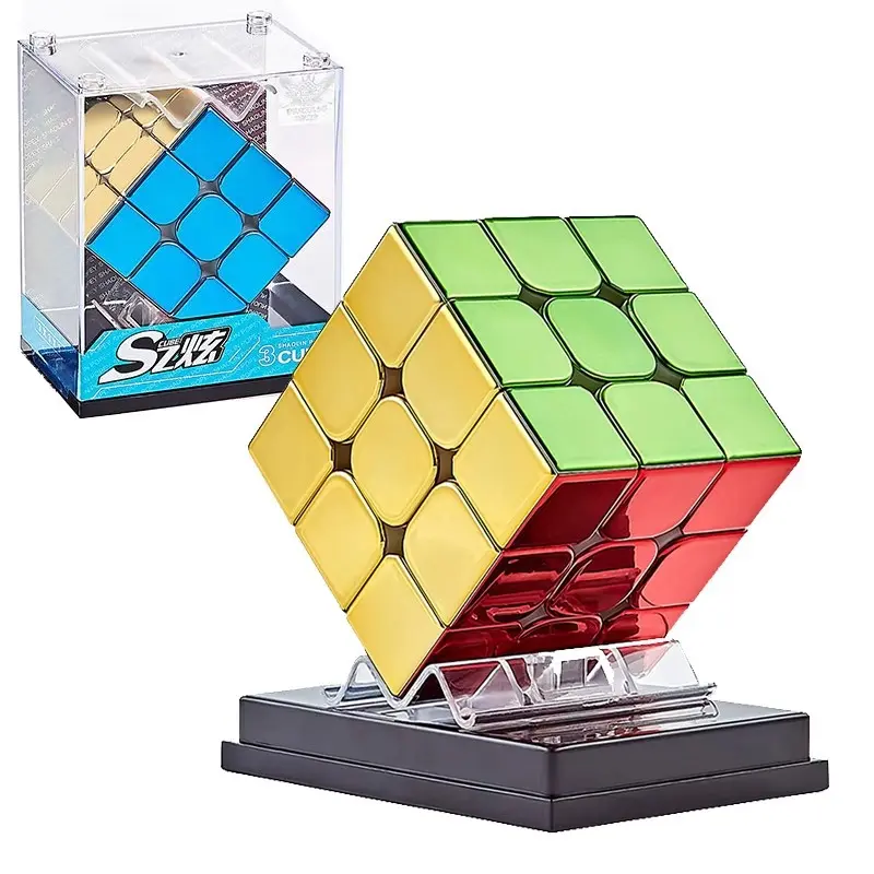 Plating 3x3x3  Magic Cube 3x3 Professional Speed Puzzle 3×3 Children's Fidget Toy Cubo Magic Puzzl Magic Cubes Toy For Children Kids Gift