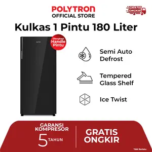 POLYTRON Kulkas 1 Pintu Belleza 180 liter PRA 18DMY