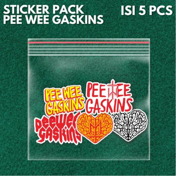 Paket Stiker Band Pee Wee Gaskins | Stiker Band PWG　Untuk Laptop Helm Tumblr Case Sticker 0