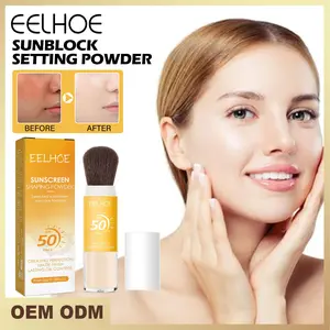 Eelhoe Finishing Powder Natural Lightweight Breathable Makeup Oil Control Long Lasting Smear-Proof Makeup Waterproof Sweat-Proof Finishing Powder