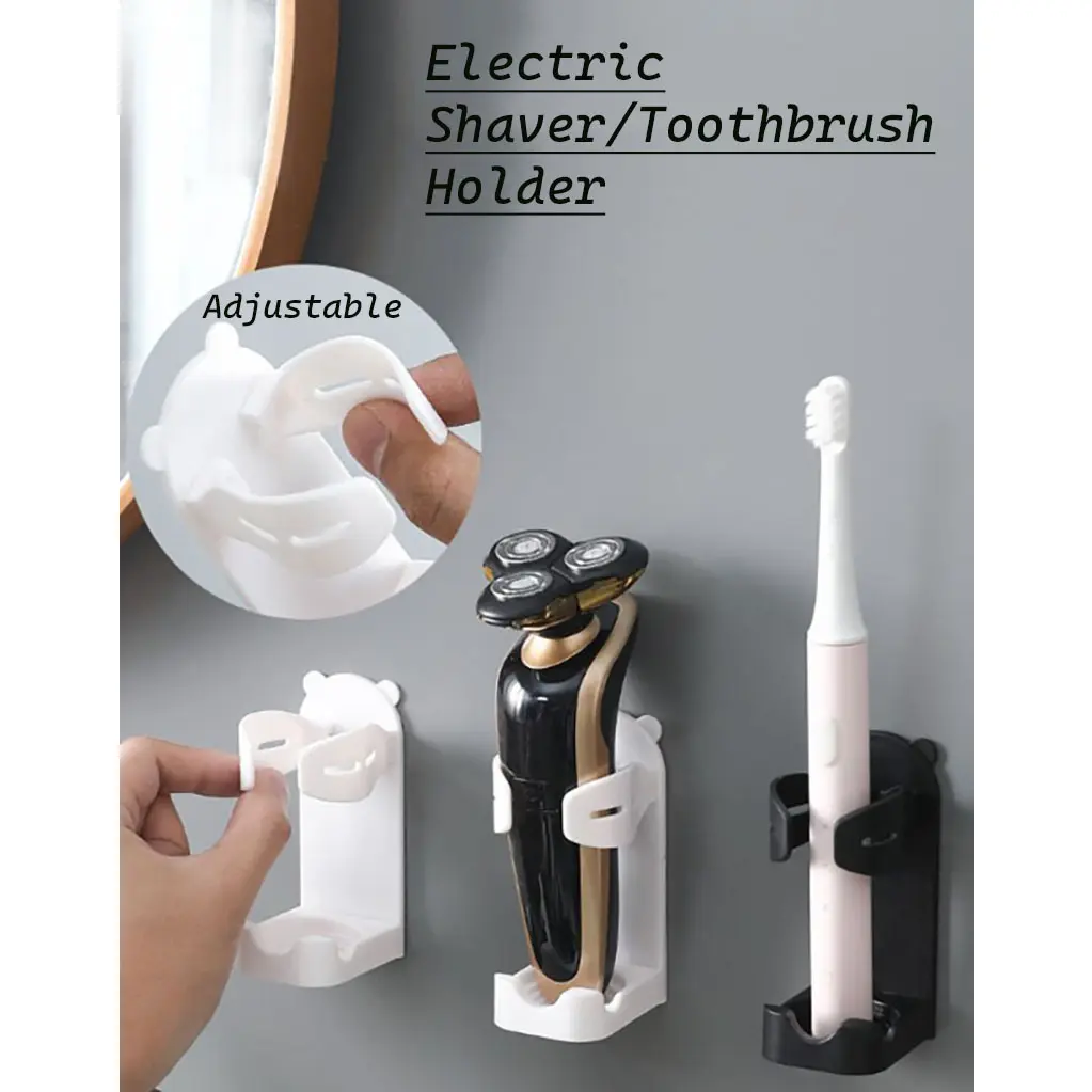 Electric Shaver Razor Holder StandElectric Toothbrush Self-Adhesive Organizer