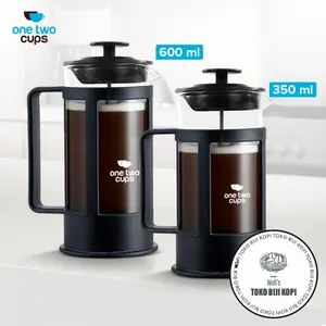French Press Plunger Coffee Maker Pot FN35 - 350 ml / 600 ml (Alat Seduh French Press Kopi Filter Kopi)