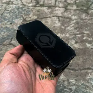Leather Sleeve Case V3 Kulit Hitam Polos Logo Good Quality