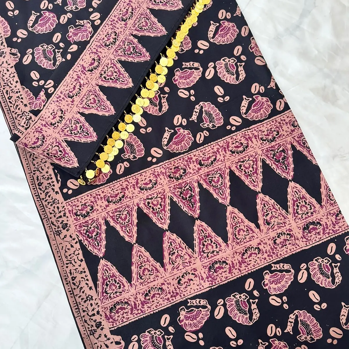 Set kain tekuluk batik jambi asli dengan ronce