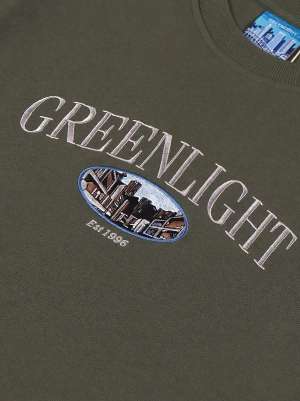 Greenlight Men's Jacket Script Crewneck Sweatshirt Regular Fit Dakota H191024 1