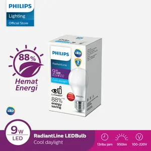 Lampu Philips RadiantLine Bohlam LED 9W 6500K Putih