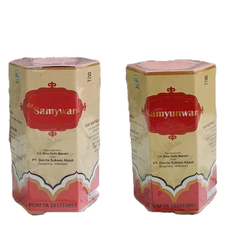 De Samywan jamu isi 50 kapsul bpom Indonesia suplemen kesehatan