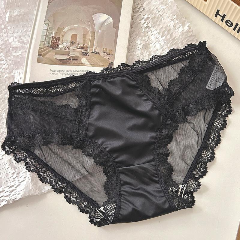 Quần Lót Nữ, Ren Pháp Lãng Mạn, Ngọt Ngào Và Gợi Cảm, Đáy Quần Cotton Nguyên Chất Trắng Women 7