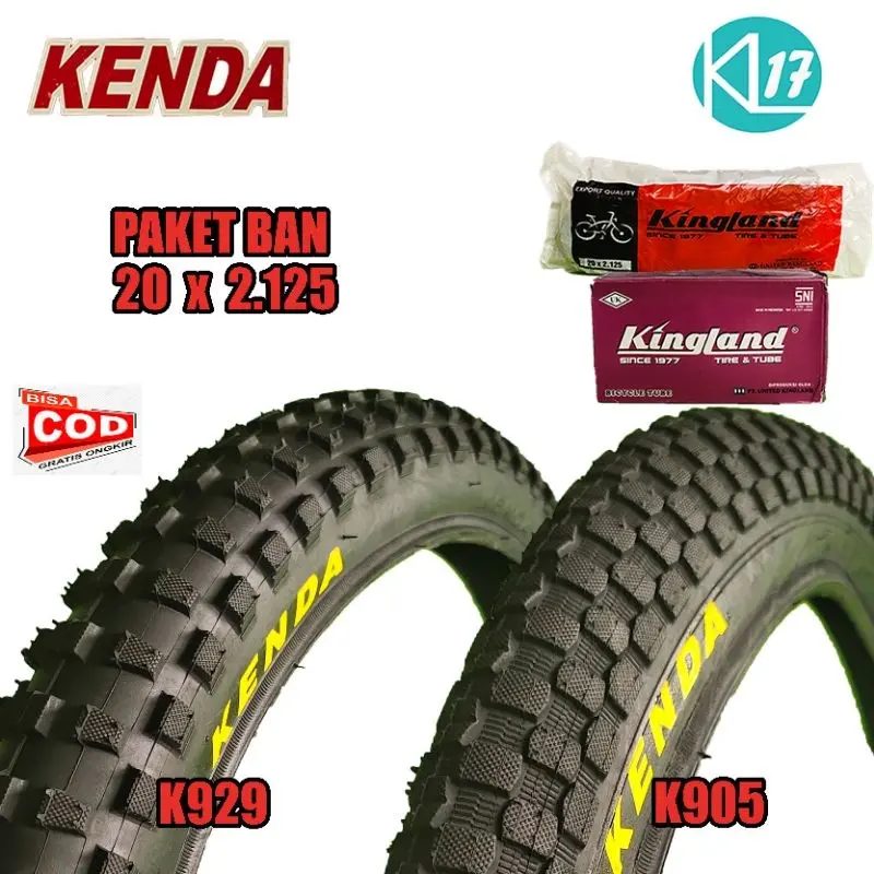 BAN LUAR 20 x 2.125 KENDA PAKET BAN SEPEDA 20 BMX MINION FOLDING Outdoor 0