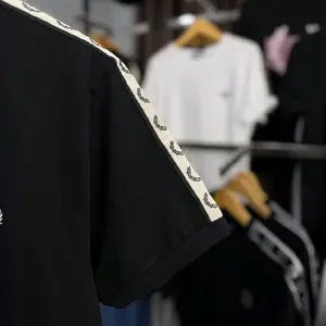 PEDRI LIS BAHU V2 LENGAN PENDEK PRIA OBLONG T-Shirt Pria Hitam dengan Desain Elegan dan Nyaman